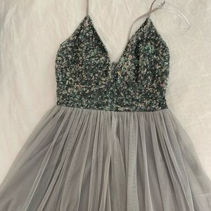 Sequin & Tule mini dress